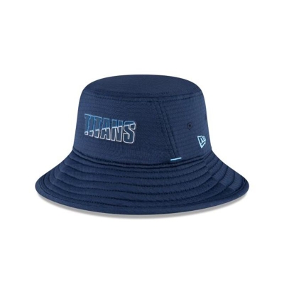 Blue Tennessee Titans Hat - New Era NFL Official Summer Sideline Stretch Bucket Hat USA9051327